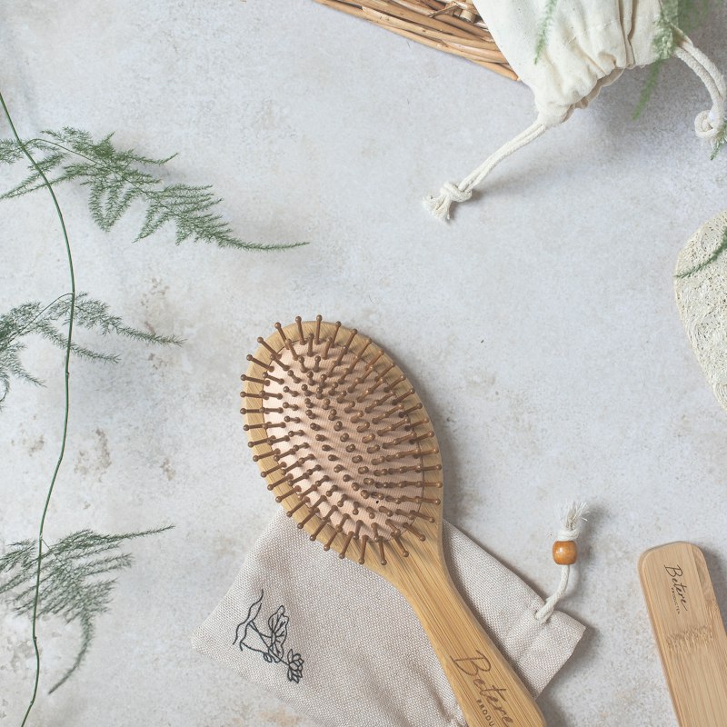 Bamboo Paddle Brush